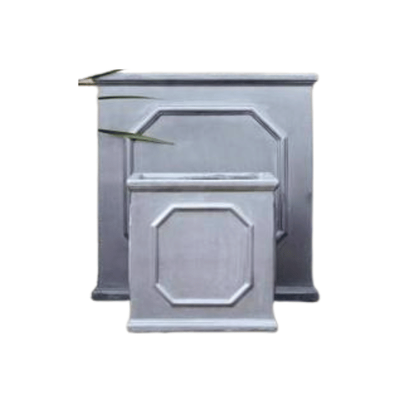 Clayfibre Chelsea Cube Planter Silver