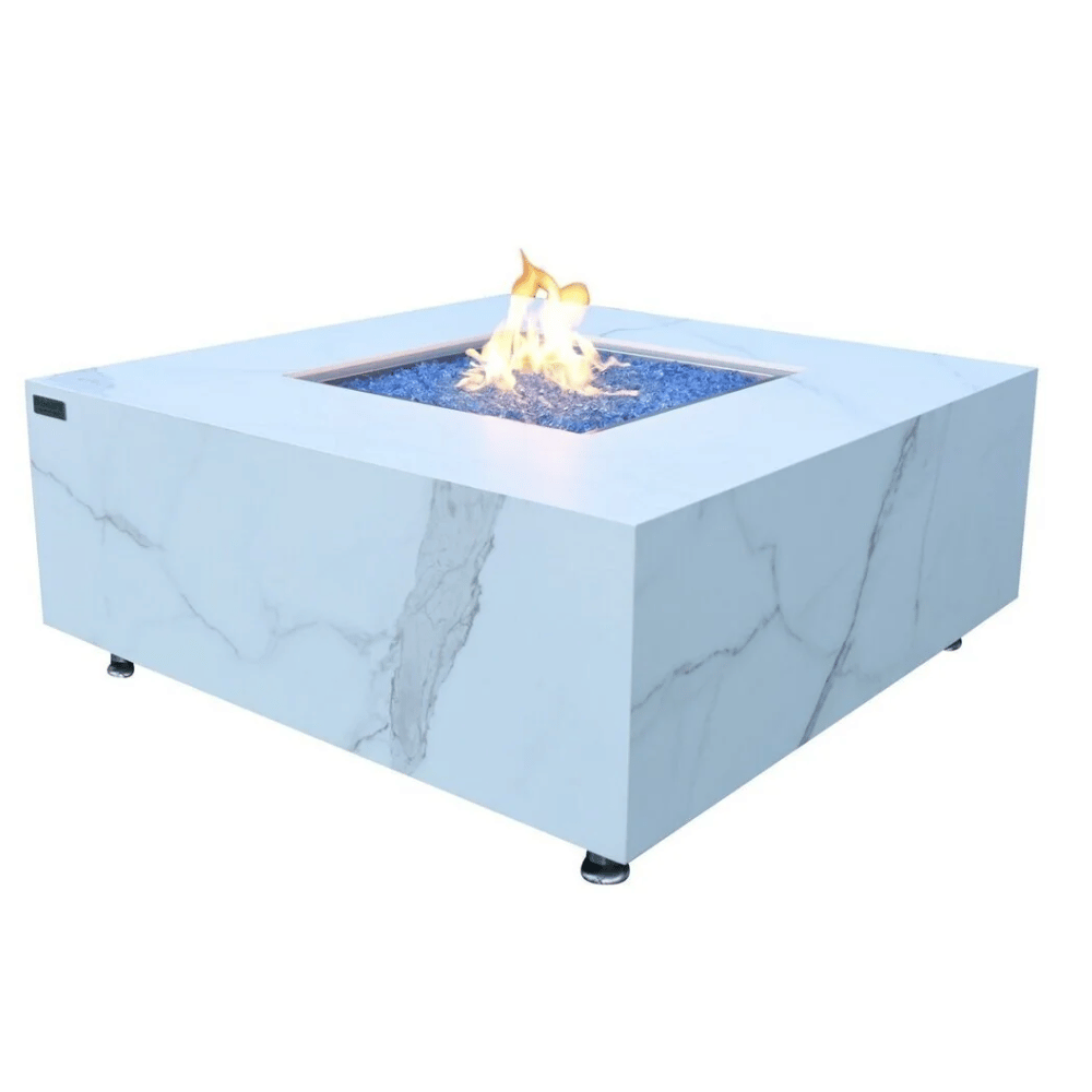 Elementi Porcelain Bianco Fire Table