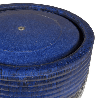 Glazed Ceramic Belaya Fountain   Blue top