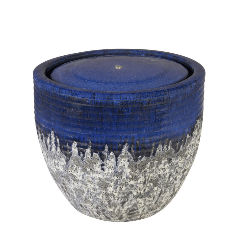 Glazed Ceramic Belaya Fountain Blue