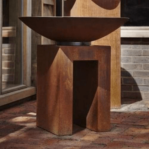 Mensa Corten U-Plinth - Create the Perfect Fire Pit Display That Commands Attention