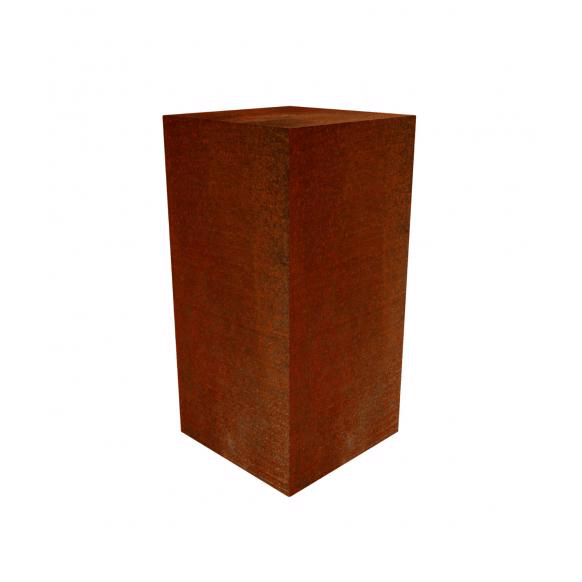 Solidum Corten Plinth - The Solid Foundation Your Garden Features Deserve
