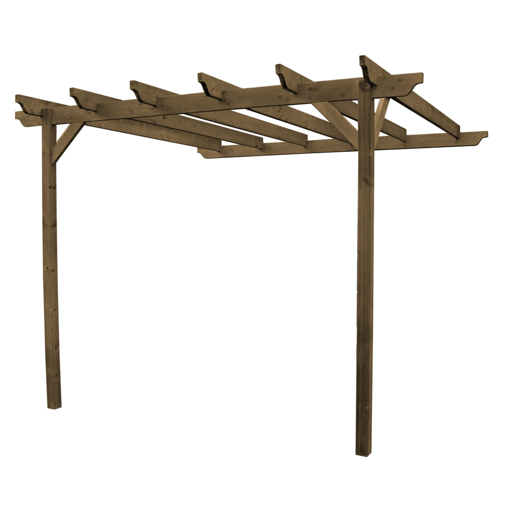 Wall Mounted Garden Pergola - 1.8m Depth