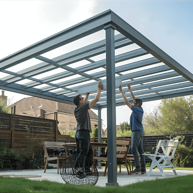Aluminium Pergola Assembly