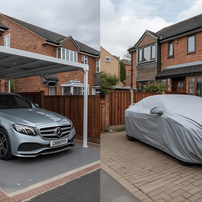 Car Cover vs Carport side by side comparison