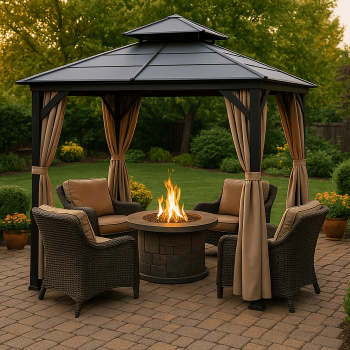 Why Choose a Gazebo with Fire Pit?