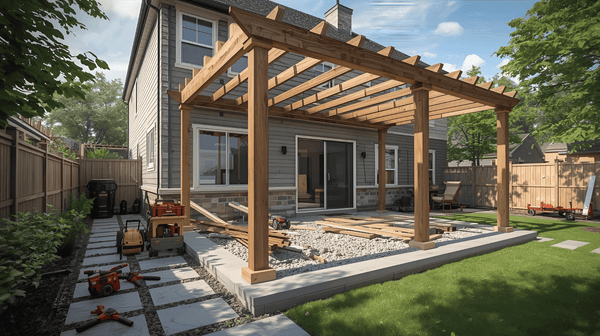 How to Set Pergola Posts in Concrete