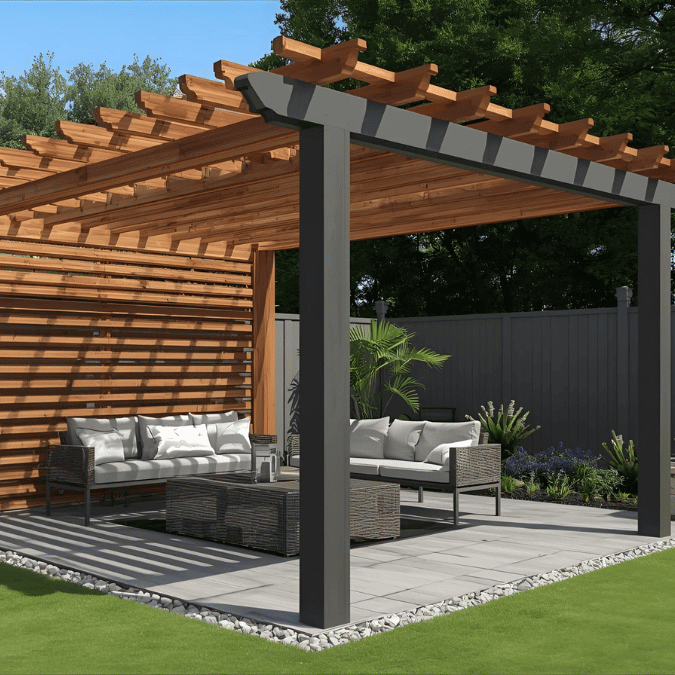 Pergola Stain vs Paint