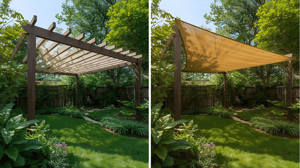 Pergola vs Shade Sail Explained | Gleaming Gardens