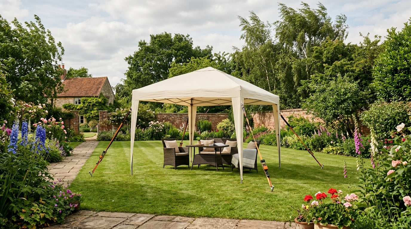 How to Anchor a Gazebo on Grass