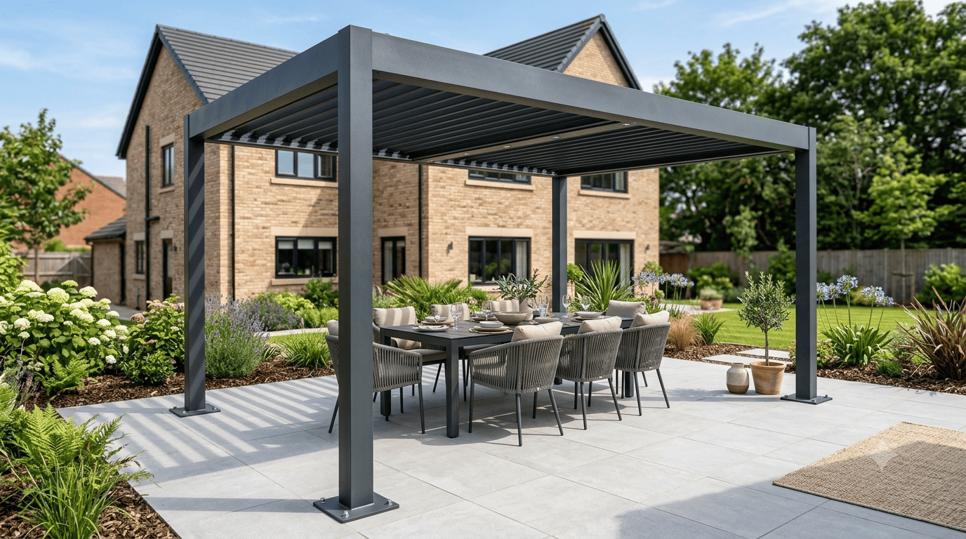 How to Fix a Pergola to Paving Slabs