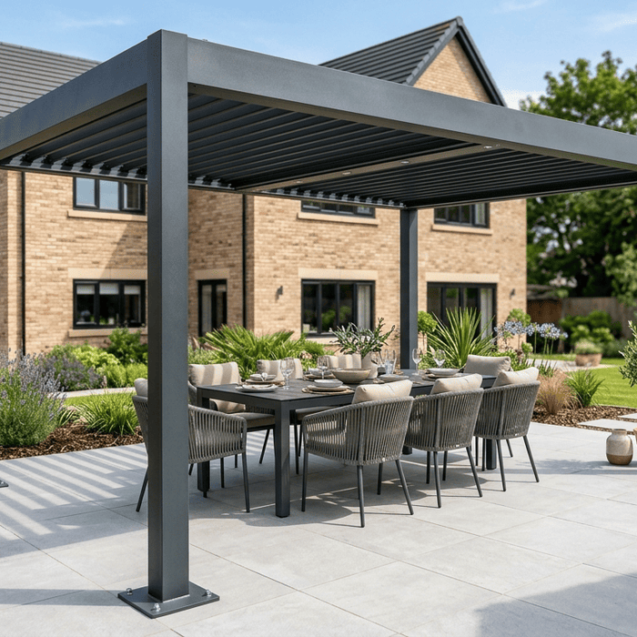 How to Fix a Pergola to Paving Slabs