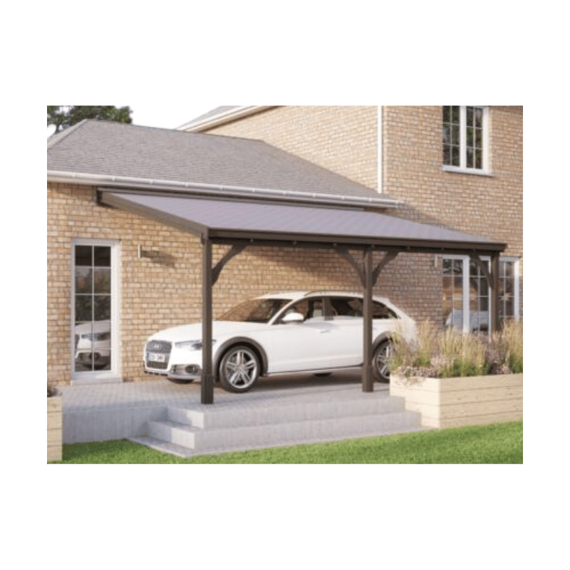 Felt Shingle Roof Carport - 2.5m Depth