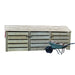 4 ft Log store green slatted closed