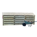 4 ft Log store green slatted closed