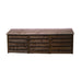 4ft Log store brown slatted closed