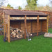 6ft Log store brown solid open