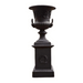 Black Cast iron Medici Urn & Plinth