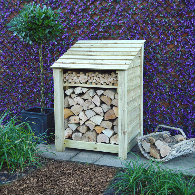Burley Log Store Green Kindling shelf 4ft