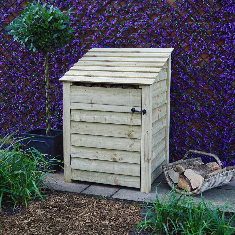 Burley Log Store Green door 4ft