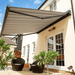 Grey Cuba Awning with Lighting and Heating