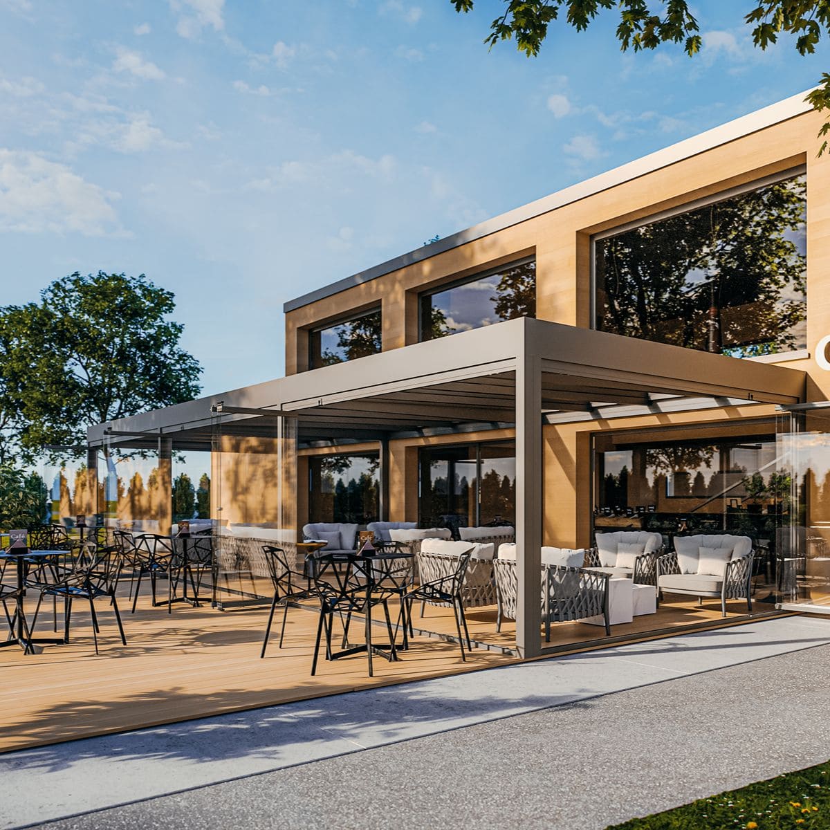 Cubo Aluminium Patio Roof