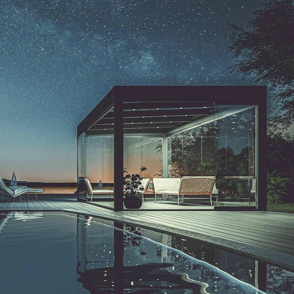 Cubo Aluminium Patio Roof