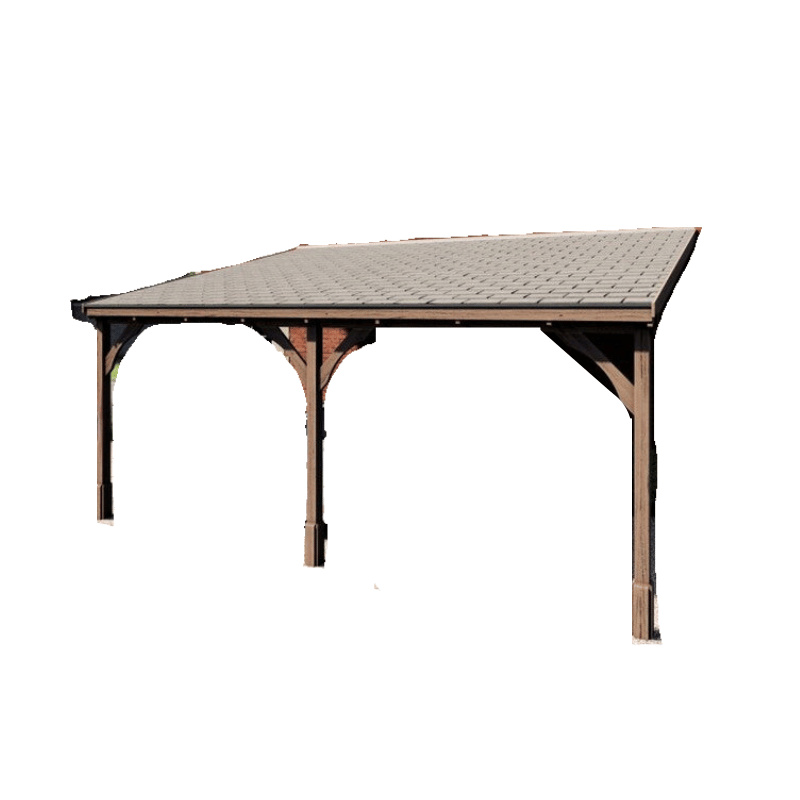 Felt Shingle Roof Carport - 3m Depth