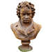 Cast Iron Beethoven Statue Bust