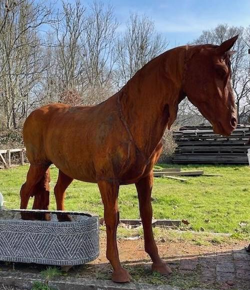 Cast Iron Lifesize Product Horse full side