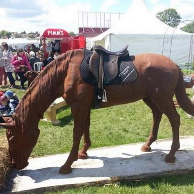 Cast Iron Lifesize Grazing Horse Statue