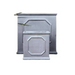 Clayfibre Chelsea Cube Planter  Silver