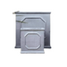 Clayfibre Chelsea Cube Planter  Silver