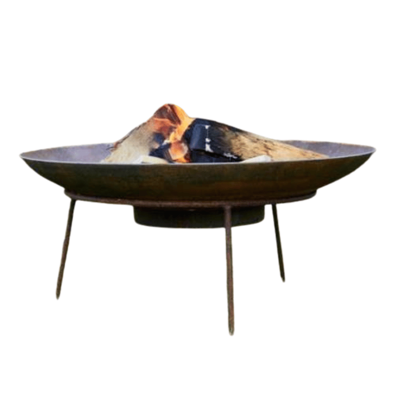 Corten Steel Curved Fire Pit