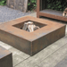 Corten Steel Flama Fire Table garden