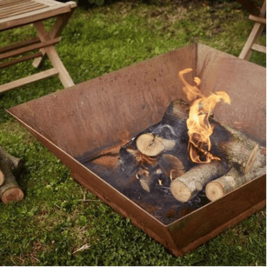 Corten Steel Magna Fire Pit seperate