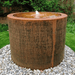 Corten Steel Riple Round Water Table with stones