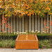 Corten Steel Somni Rectangular Water Table with back