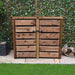 Cottesmore 4ft slatted brown