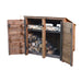 Cottesmore 4ft solid shelf brown open