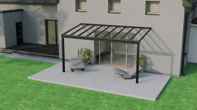 Deponti Pigato Plus with green grass and concrete patio.