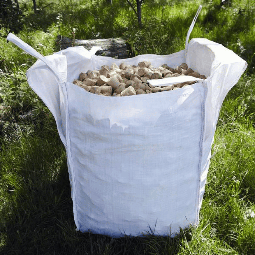 Eco-Nugget briquettes in a big bag