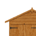 Wooden shed with a roof on a transparent background