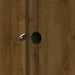Wooden door with a lock
