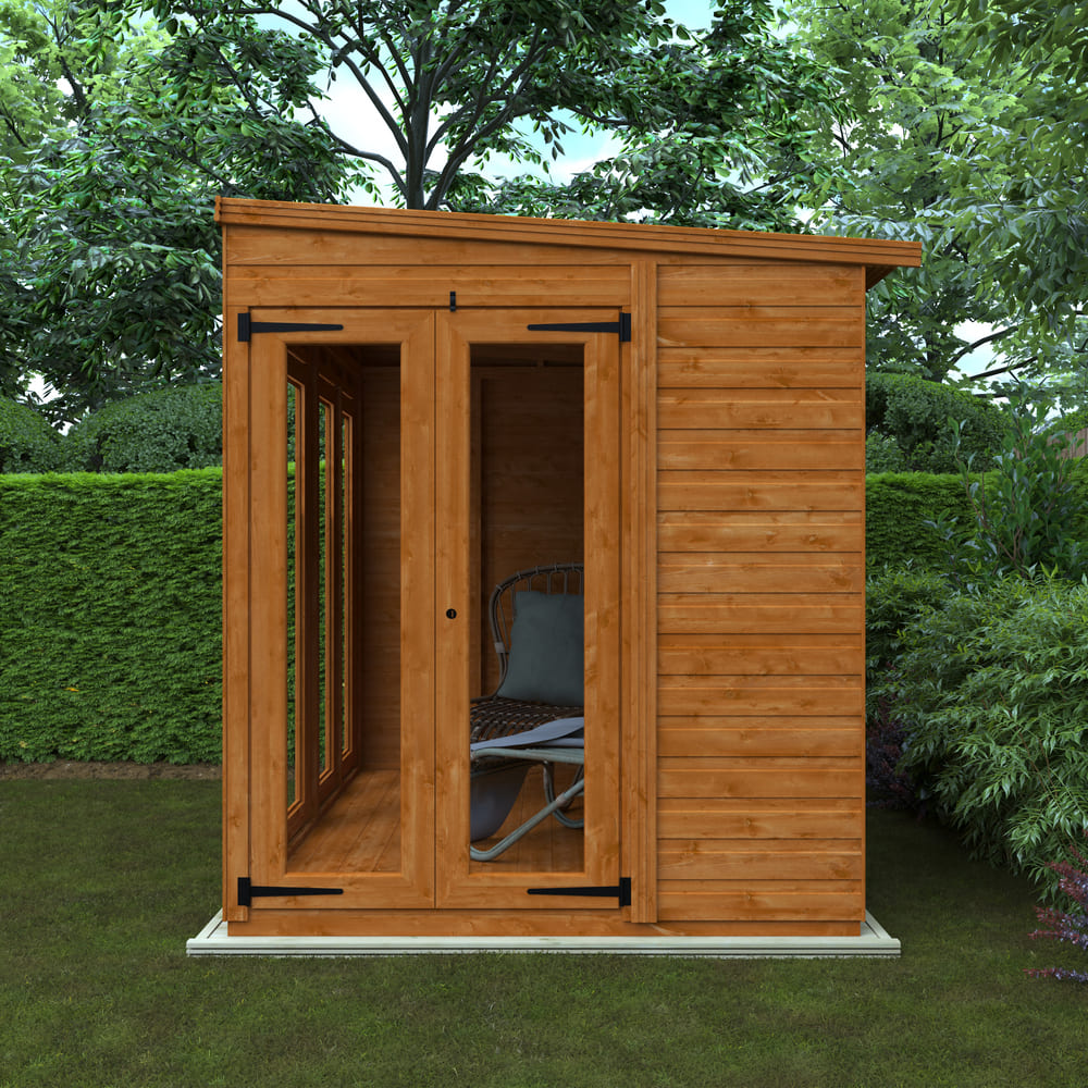 Flex Pent Full Pane Summerhouse Closed