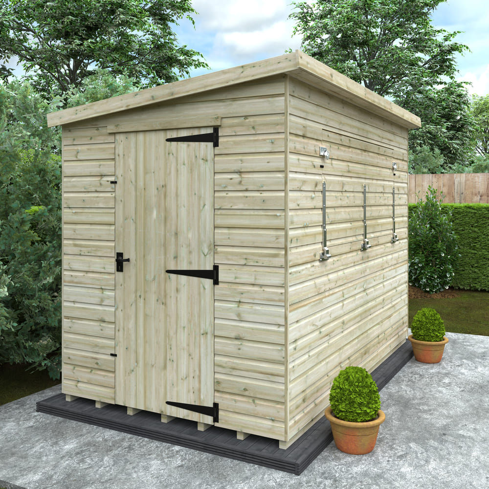 Tanalised Wooden Garden Bar Shed