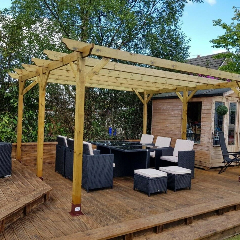 Garden Pergola 3.6m – Treated Timber, Easy Build