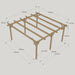 Garden Pergola   4.2m x 4.2m   6 Post