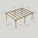 Garden Pergola   4.2m x 5.4m   6 Post