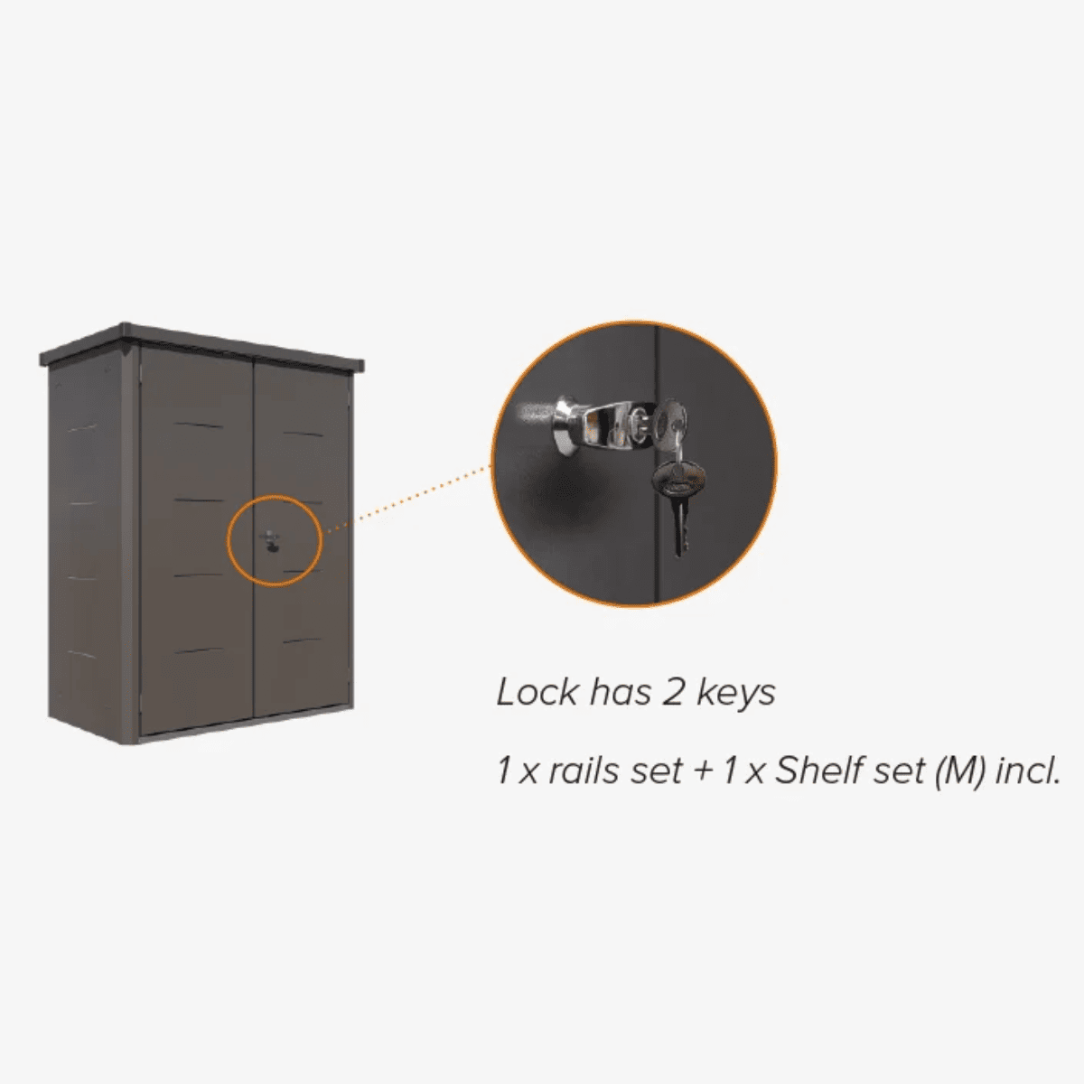 Giarmadio Tall Garden Storage Cabinet